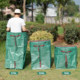 Falling leaves storage bags, super large gardening dustpan, semi-circle outdoor garden collection leaves, weeds, large capacity bags, garbage bags
