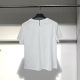 Cotton T -shirt Female Three Rainbow 2023 Summer New White Bottom shirt Short -sleeved round neck top S23210312Z20
