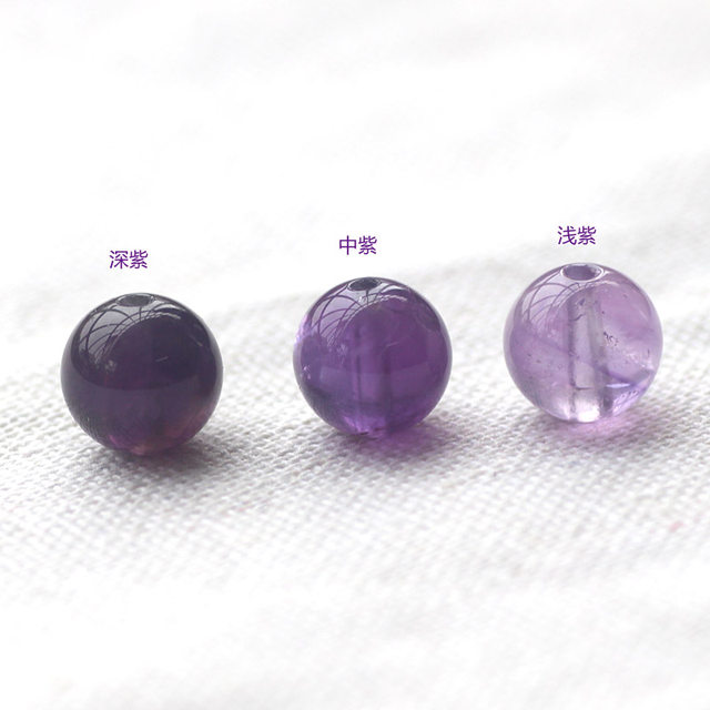 Genuine natural Uruguayan amethyst purple hand bead lavender Roland amethyst loose beads
