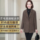 Houndstooth suit jacket for women retro middle-aged mother short style small double-sided woolen coat 2023 autumn and winter new style