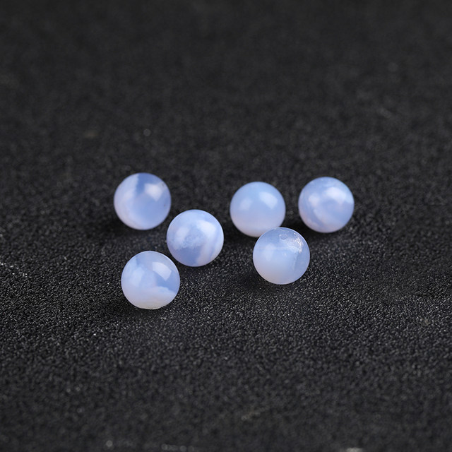 
7A natural blue stone loose beads men's and women's bracelets crystal multi-treasure bracelet diy handmade accessories spacer beads single