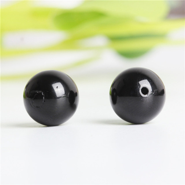 7A Selected Natural Black Tourmaline Loose Bead Bracelet Men and Women Bracelet DIY Handmade Crystal Duobao Tourmaline Accessories