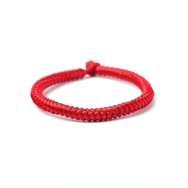 Vajrayana Hands, Xiao Zhan, the same red rope bracelet, male and female manually edited the couple money
