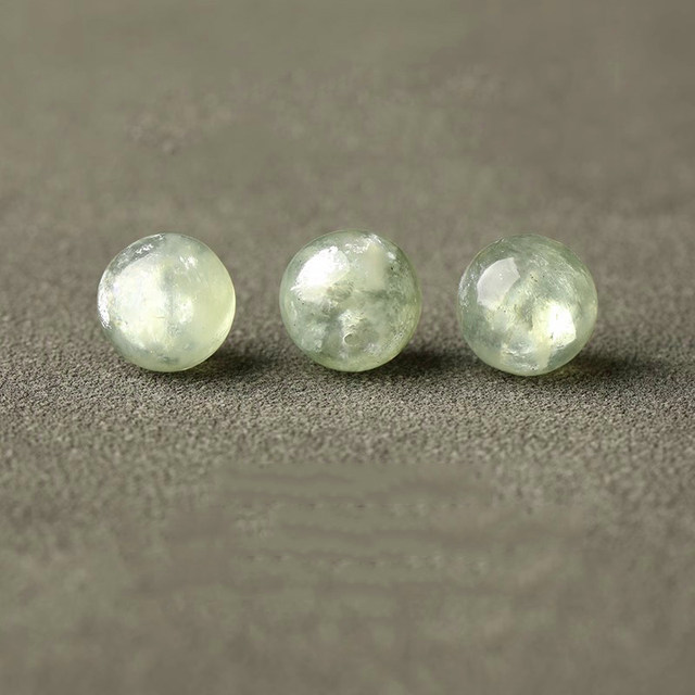 7A natural green emerald crystal loose bead bracelet ladies diy handmade bracelet five elements mica crystal multi-treasure necklace