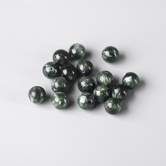 7A natural green dragon crystal loose bead bracelet for men and women DIY handmade bracelet crystal multi-treasure necklace purple dragon crystal