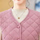 Middle-aged mother with velvet thickened vest warm cotton coat 2025 winter middle-aged and elderly women's vest vest cotton coat