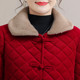 Mother's winter corduroy cotton coat plus velvet thickened warm cotton coat for women mid-length new middle-aged and elderly cotton-padded jacket