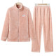 Pajamas for women winter coral velvet thickened velvet autumn and winter 2025 new flannel can be worn outside home clothes in winter