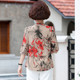 Middle-aged women's short-sleeved women's T-shirts middle-aged and elderly mothers 2025 summer new fashionable suit chiffon shirt top