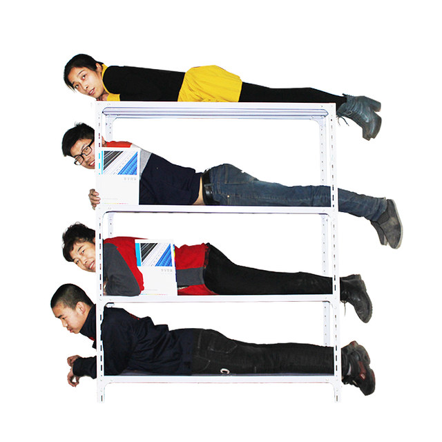Shelf set up a multi -layer warehouse household warehouse corner steel ...