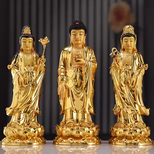 弥勒仏のお供え物として、紫檀木色装飾客間タイ仏ファッ minnade