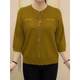 Early autumn thin casual solid color versatile round neck mid-sleeved tie-up vertical buckle T-shirt women's top short base shirt