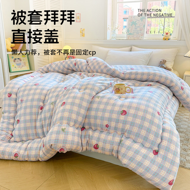Category A quilt winter quilt thickened warm cotton quilt core spring and autumn quilt universal student dormitory single winter