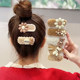 Autumn and winter cute bear plush hair clip for women side bangs hair clip for children 2025 new clip headband clip