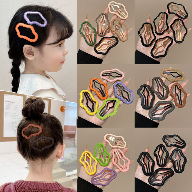 Children's Colorful Leather Cloud BB Clip 2025 New Hairpin Girl Little Girl's forehead side hair bangs hair card