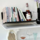 Nordic retro creative book stand small bookshelf cherry wood solid wood storage rack medieval desktop book storage rack