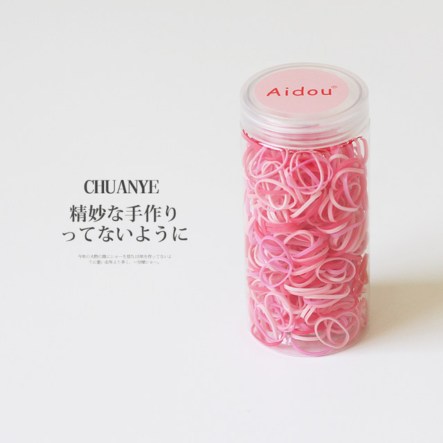 Kawano thickened colorful disposable rubber band high elastic durable hair tie without damage to hair rubber small hair loop hair rope hair accessories