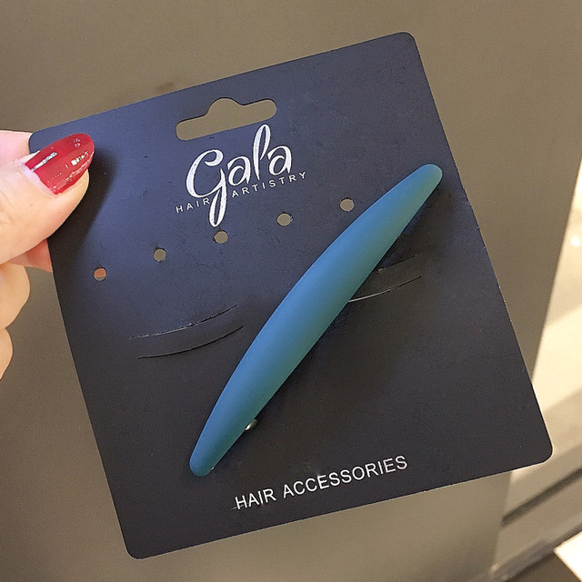 Korean fine semi -semi -tie hair clip, a word clip, the back of the head, the top clip of the spring clip, the horizontal clip, the horsetail folder bangs clip