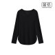 American retro white V -neck sleeper loose slightly slightly thin -blocket long -sleeved T -shirt jazz dance bottom shirt