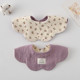 Pure cotton gauze petal baby saliva towel ins Korean style wave flower baby saliva towel 360 degree shape small