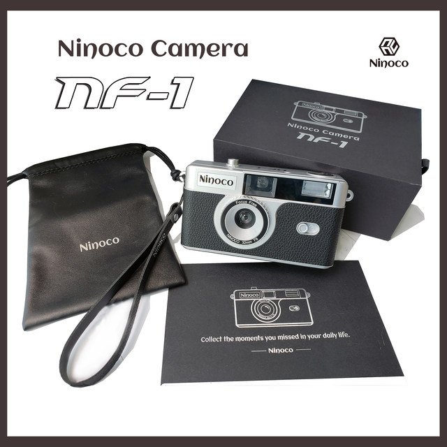 Japanese NINOCO NF-1 film camera 135 film point-and-shoot machine with controllable flash