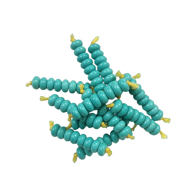 Hubei Shiyan natural turquoise septum beaded pads drum bead with abacus beaded beads and beaded accessories DIY round beads
