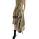 With her original niche design Hong Kong wind, handsome high waist, high waist irregular workplace street drooping A -shaped suit skirt
