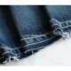 With her, she is not original, simple and versatile, autumn and winter new style retro washing water burrs, long denim skirt, umbrella skirt