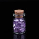 High-quality natural crystal wishing bottle, healing small desktop ornaments, demagnetization stone, gravel glass bottle wishing stone