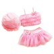 Children's swimsuit girl split skirt princess bikini is cute 1-9 years old 6 students perform swimwear
