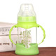 Glass bottle newborn baby big baby straw wide diameter anti-fall resistant explosion-proof anti-bloating silicone pacifier