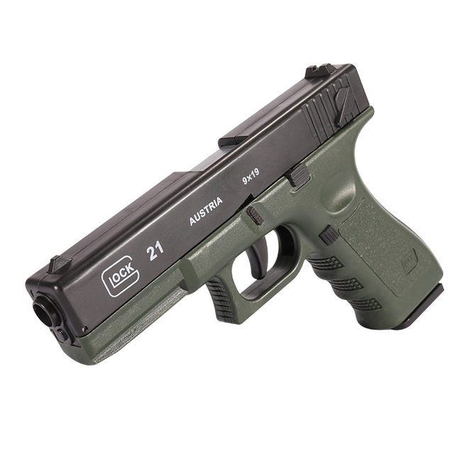 Mechanical Lian Gollock 18 -throwing soft shotgun fully simulated eating chicken children's toy small pistol launchers
