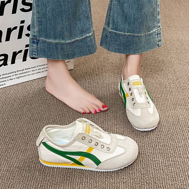 
Super soft pregnant women's shoes for women in autumn, lazy people wear sports and casual Forrest Gump shoes lightweight non-slip moral training shoes
