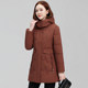 Mother's winter style cotton-padded coat, mid-length, middle-aged women's thickened autumn and winter coat, fashionable middle-aged and elderly down-padded coat