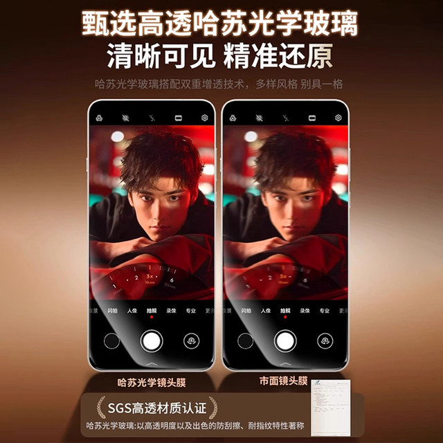 Suitable for oppoFindX9Pro lens film new findx9 HD camera protection x7ultra camera anti-fall tempered film X8s+ all-inclusive lens cover