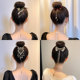 Ancient bell orchid tassel hairpin ball head fixed artifact grabber female high-end hair buckle half-tied hairpin