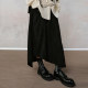 JfYanYan Star Track Corduroy Skirt Women's 2024 New Autumn and Winter Mid-length Irregular Skirt