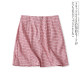 Plaid short skirt summer new style foreign trade women's clothing versatile fashion rear invisible zipper slim A-line skirt 15867