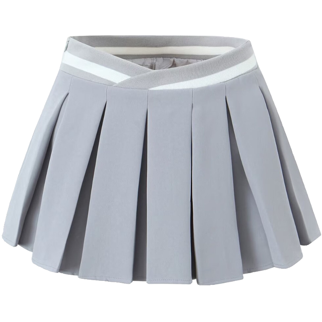 Outdoor V waist high bomb sports tennis skirt high -waisted pleated pleated skirt hot girl loose waist umbrella skirt A -line skirt female