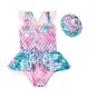 Girls swimsuits, one-piece dresses, princess fish scales new product bikini cute quick-drying baby girl middle school girl big child