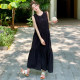 French high-end sleeveless dress for women 2025 summer new chic large size loose slim casual vest long skirt
