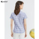 Borton 2025 summer short-sleeved red blue white plaid shirt women's American casual pure cotton high-end large-size shirt
