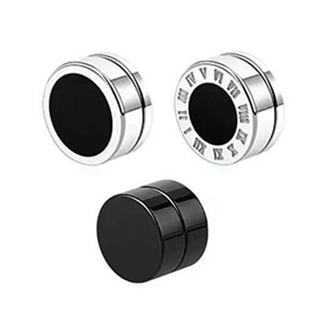Ear -no earrings Men's ear clip single only trendy male personality Korean version of titanium steel absorbing magnetic earrings earrings earrings
