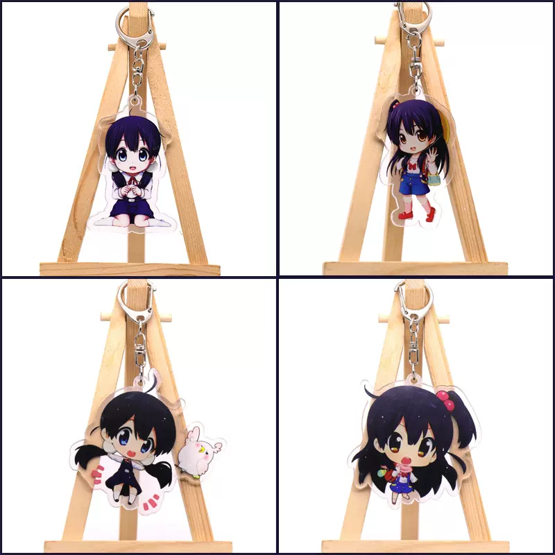 玉子市場鑰匙扣愛情故事北白川餡子朝霧史織動漫周邊二次元小