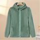 2025 new hooded fleece jacket middle-aged and elderly fleece sweatshirt mother autumn and winter lamb velvet jacket women