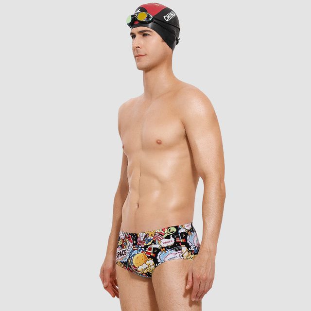 Yingfa triangle swimming trunks Men's anti -chlorine child professional training swimming shorts wide -border tight competition competitive swimming trunks