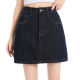 Denning blue denim short skirt for women 2025 summer new hot girl high waist small person anti-exposure A-line hip short skirt