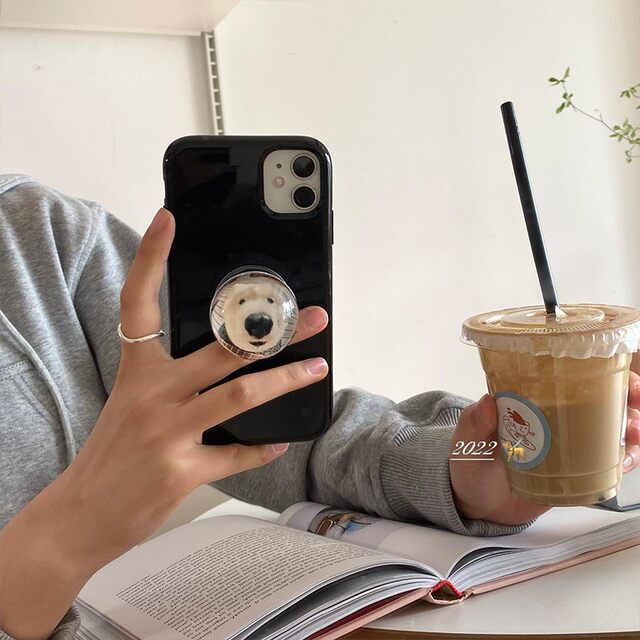 Cat Crystal Ball Basin Smedy Smedy Smedy Korean INS Same Lazy Desktop Passenger Paste Transparent Phone Book
