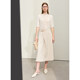 Amii2025 summer new high-end commuting geometric buckle belt decorative skirt women's A-line skirt small black skirt