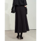 Amii2025 summer new style elegant commuter removable feather buckle pin nail drill skirt women's loose A-line skirt